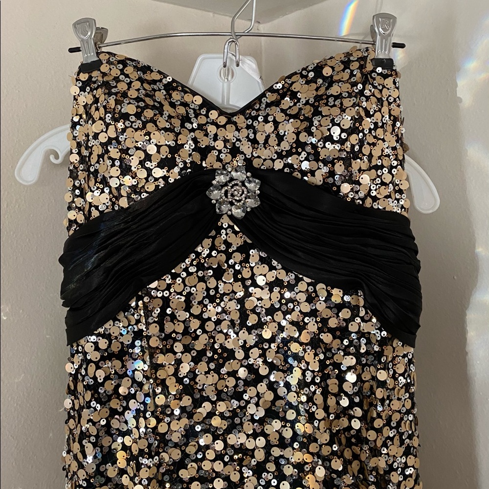 Black and Gold NWT Prom/Pageant Dress